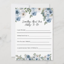 Algo sobre la tarjeta de juego Hubby Bridal Shower