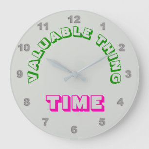 Algo valioso para el reloj de pared "Time"