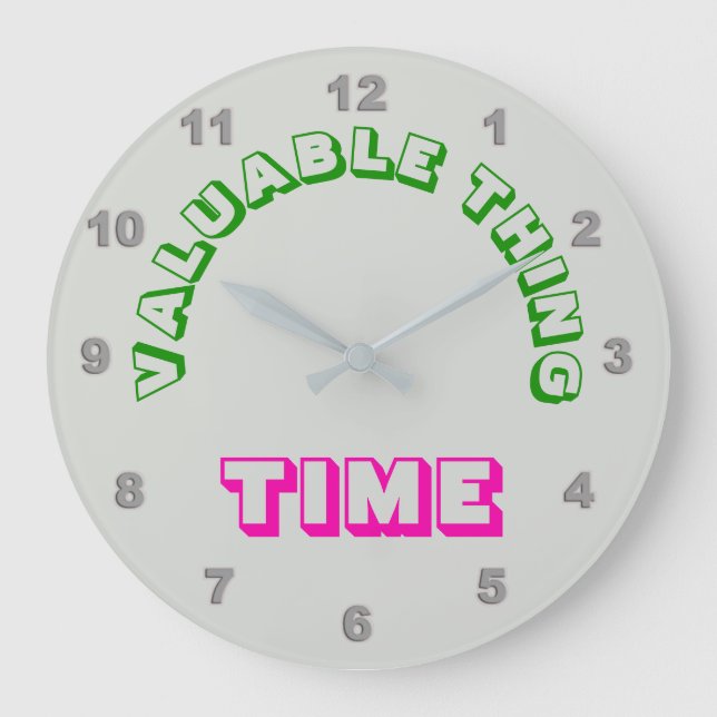 Algo valioso para el reloj de pared "Time" (Anverso)