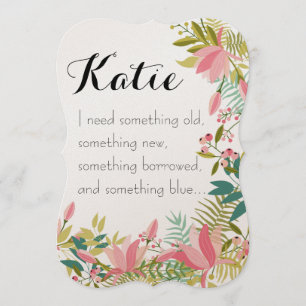 Algo viejo   Invitación a la boda de la dama de ho