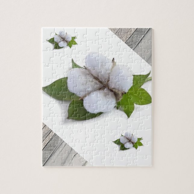 Algodón blanco rompecabezas (Vertical)