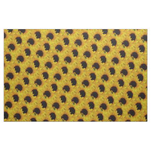 Algodón de la tela del girasol de la tela del