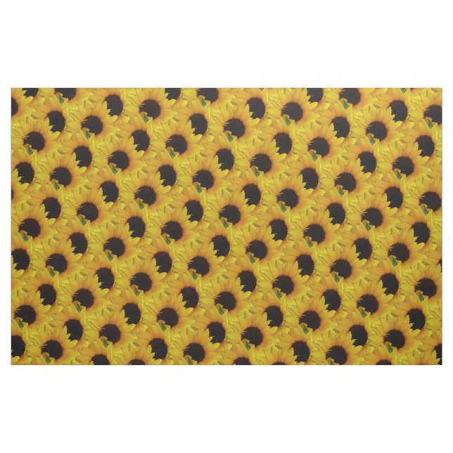 Algodón de la tela del girasol de la tela del ("Cuarto gordo" (fat quarter))