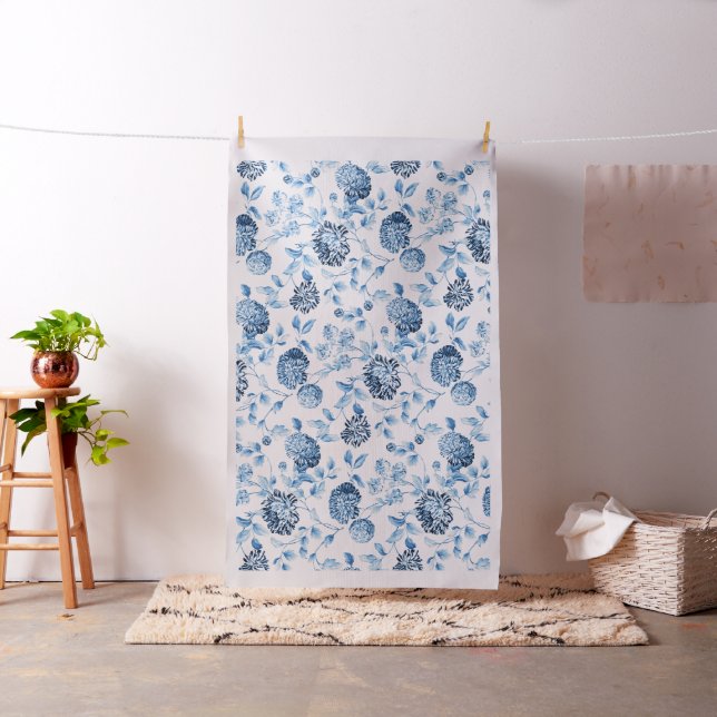 Algodón de tela azul Lady Azul (In Situ)