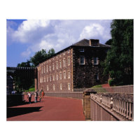 Algodón Mill en New Lanark Postcard Poster Foto Bl