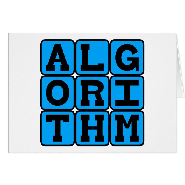 Algoritmo, fórmula matemática (Anverso (Horizontal))