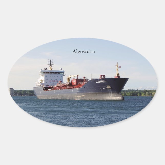 Algoscotia pegatina (Anverso)