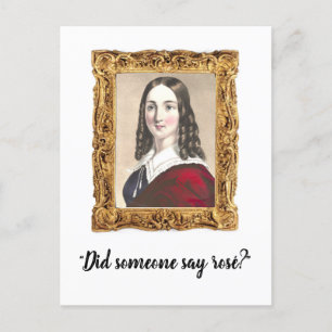 "¿Alguien dijo Rosé?" Postal divertida de mamá de 