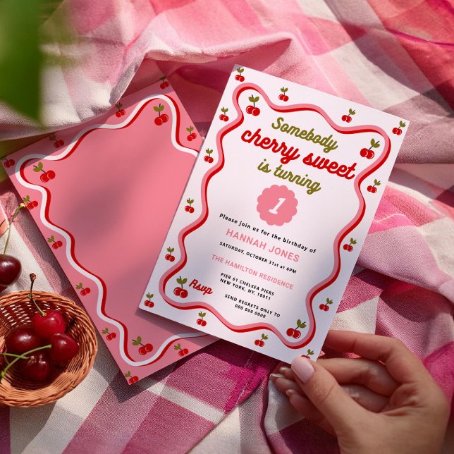 Alguien dulce de cerezo es una invitación de cumpl (Subido por el creador)