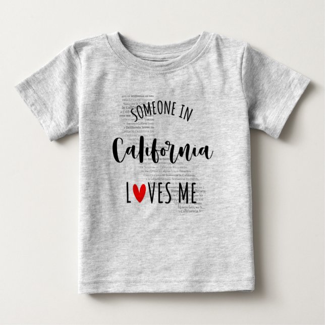 Alguien En California Me Ama Mapear Camiseta Para  (Anverso)