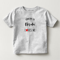 Alguien En Florida Me Ama Mapear Camiseta De Bebé