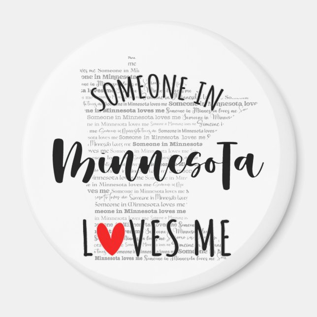 Alguien En Minnesota Me Ama El Imán (Frente)