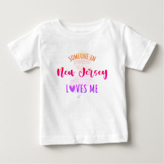 Alguien En Nueva Jersey Me Ama Mapear Camiseta Par