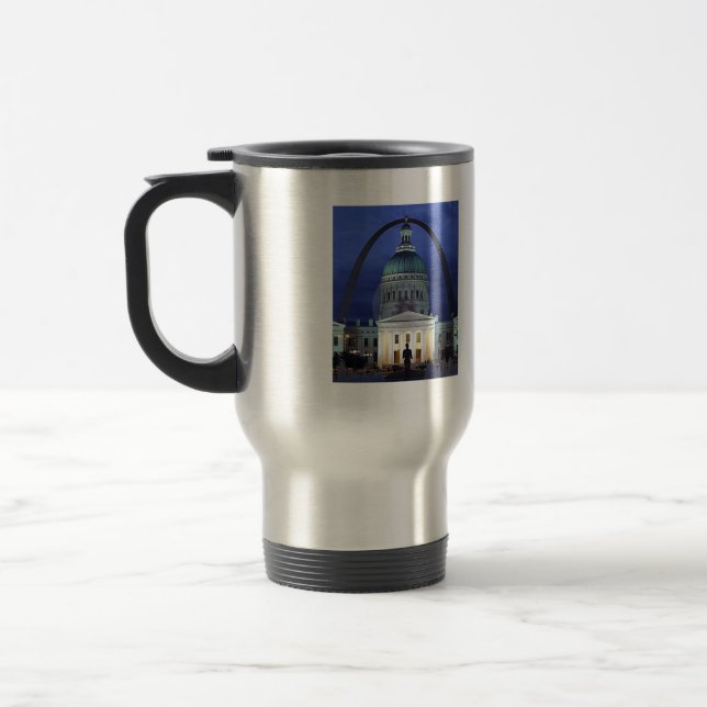 Alguien en St. Louis me ama taza del viaje (Izquierda)