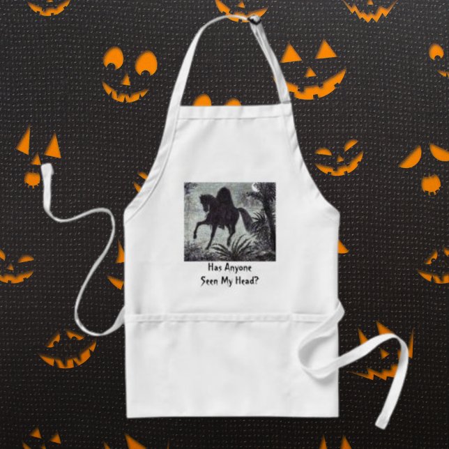 ¿Alguien Ha Visto Mi Cabeza? Delantal (Funny Quote Headless Horseman Adult Apron)