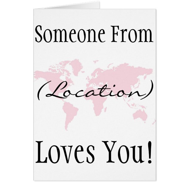 ¡Alguien le ama! (Frente)