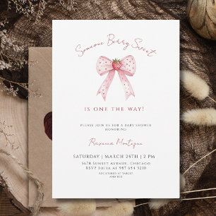 Alguien muy Dulce como una Fresa Invitación para B