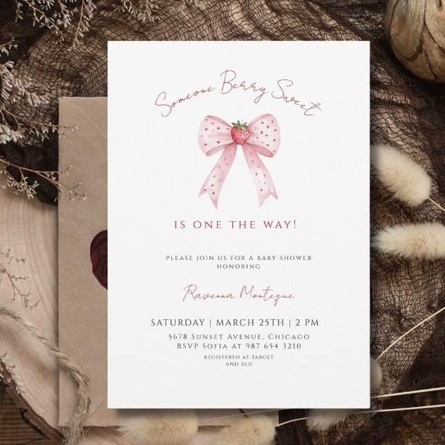 Alguien muy Dulce como una Fresa Invitación para B (Subido por el creador)
