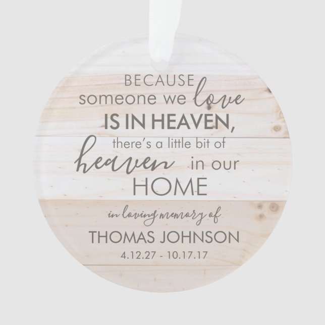 Alguien Personalizado En Ornamento Acrílico Del Ci (Anverso)