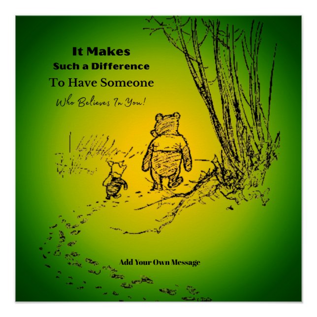 "Alguien Que Cree En Ti" Cita A Un Poster Brillant (Anverso)