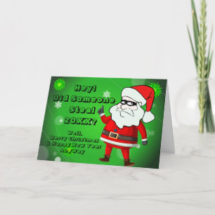 Alguien roba 20xx Feliz Navidad Gracioso saludo