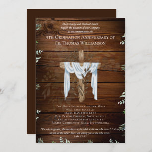 ALGÚN Aniversario de Ordenación Invitación a Mader