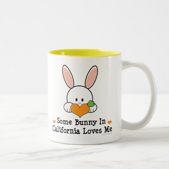 Algún conejito en California me ama taza (Derecha)