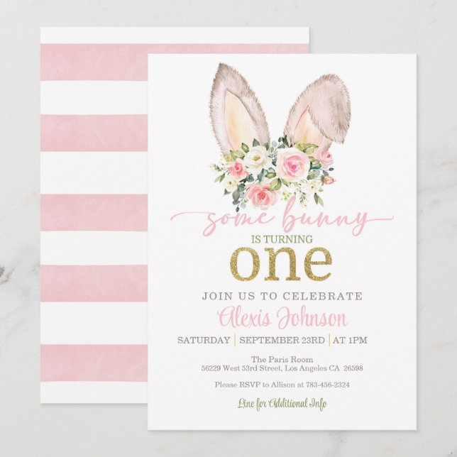 Algún conejito está cumpliendo UN Invitación - Ore (Anverso / Reverso)