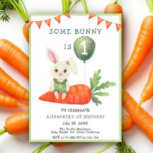 Algún conejo cumple años Invitación