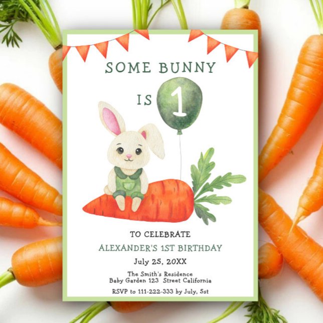 Algún conejo cumple años Invitación (Subido por el creador)