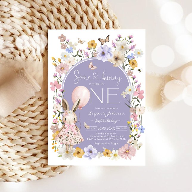 Algun conejo es una invitación de cumpleaños de ni (Subido por el creador)