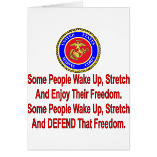 Alguna gente del USMC defiende esa libertad