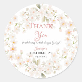 Algunas etiquetas adhesivas para el primer cumplea