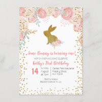 Algunas invitaciones de cumpleaños con flores de c