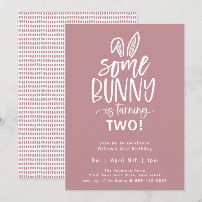 Algunas invitaciones para fiestas de cumpleaños (Anverso / Reverso)