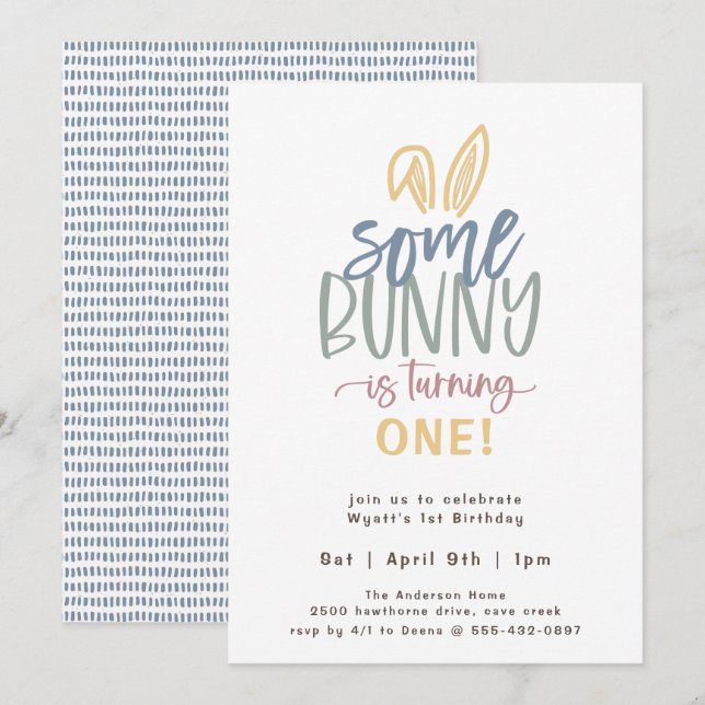 Algunas invitaciones para fiestas de cumpleaños (Anverso / Reverso)