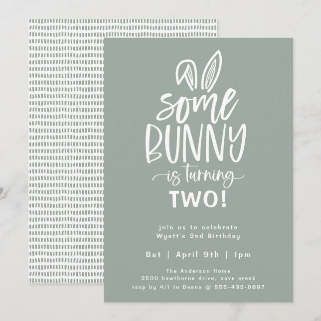Algunas invitaciones para fiestas de cumpleaños (Anverso / Reverso)