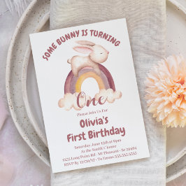 Alguno Conejo Está Cumpliendo Un Año Invitación Cu