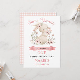 Alguno Conejo Está Cumpliendo Un Año Invitación de