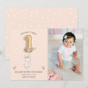 Algunos conejitos Chicas de invitaciones de cumple