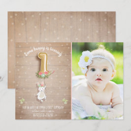 Algunos conejitos Chicas de invitaciones de cumple