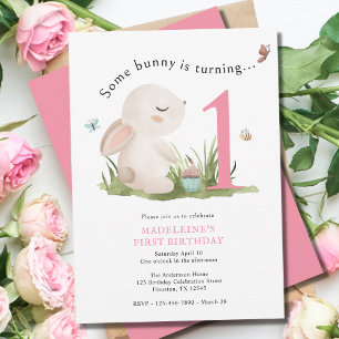 Algunos conejitos son una invitación de cumpleaños