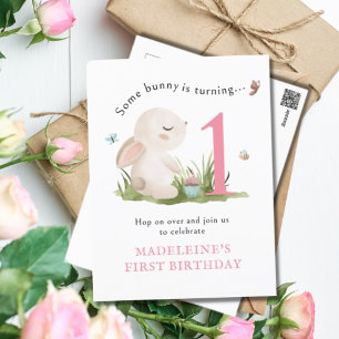 Algunos conejitos son una invitación de cumpleaños