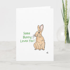 Algunos conejitos te aman 1 tarjeta