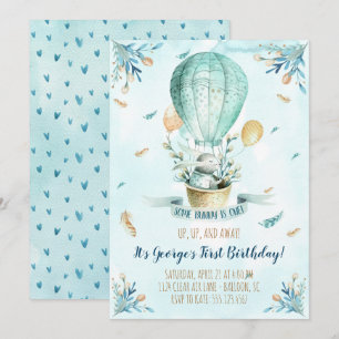 Algunos conejos son invitaciones de primer cumplea