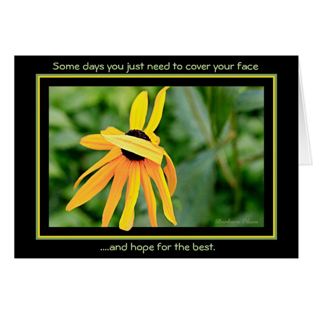 Algunos días, sólo cubra su cara (Anverso (Horizontal))