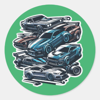 algunos pegatinas de coches