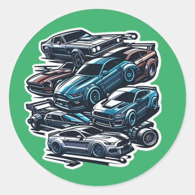 algunos pegatinas de coches (Anverso)