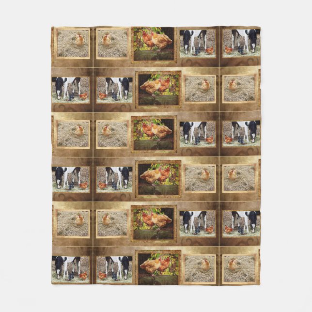 Algunos pollos y una manta de caballo (Anverso)