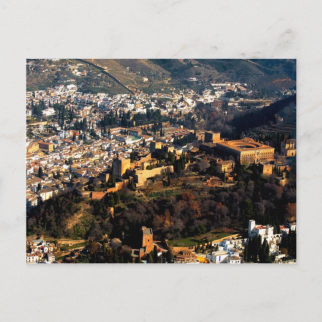 Alhambra de postales en Granada, España (Anverso)